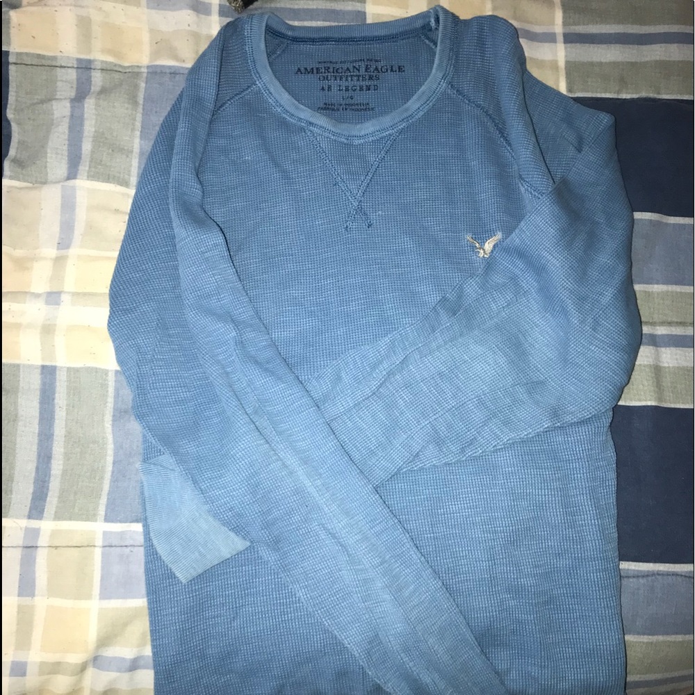 American eagle light blue thermal